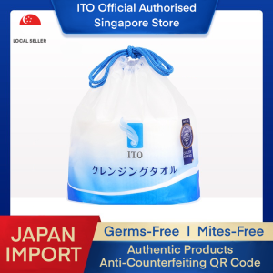 [Authentic|Local Stock] ITO Face Towel (Japan Import) 100% Cotton Tissue Disposable Facial Cleansing Tissue Makeup Remover Dry and Wet Use For Sensitive Skin and Baby(3*60 Sheets/Pack)