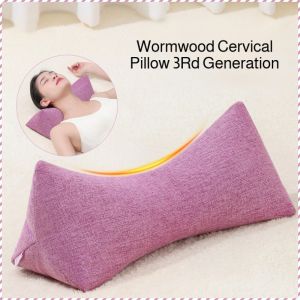 Adult wormwood cervical pillow special triangular pillow