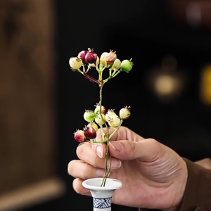 Cổ Trung Quốc xanh dương và trắng sứ thu nhỏ lọ Giá đựng hoa cho bày hàng lên giá thủy canh container