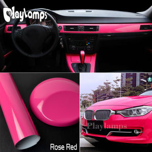 30X152CM Super Glossy Vinyl Film Gloss Glossy Car Wrap Foil Sticker With Air Bubble Free Motorcycle Car Wrapping