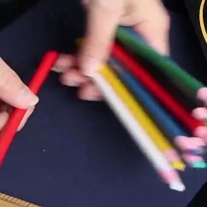 12Pcs Cut Free Hand Torn Sewing Pencil Set Colorful Tailor Mark Pencil With Erasable Lead