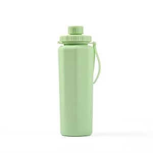 NVIEN1 Large Capacity Collapsible Water Bottle Leakproof Design 600ML Capacity Foldable Water Cup Anti-drop Portable Design Reusable Kettle Outdoor Sports