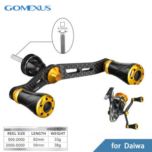 GOMEXUS Non-power Spinning Reel Handle For Daiwa Revros Ninja LT Shimano Nasci Sedona Sahara Double Handle LCDH