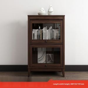 CraftedLiving SG- Dustproof Integrated Storage Cabinet Living Room Book Shelf With Door