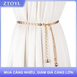 【ZTOYL】 Phụ Nữ Thời Trang Thắt Lưng Sang Trọng Thiết Kế Vành Đai Retro Bạc Khắc Hollow out Chain Belt Cho Phụ Nữ Thanh Lịch Vòng Kim Loại Phụ Nữ Vành Đai