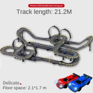 Track racing toy childrens double large track 8-10 years old boy hand electric remote control car