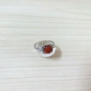 橙石榴石 增强活力美容养颜 水晶石榴石戒指