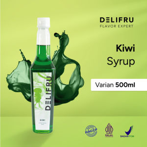 Kiwi Syrup Delifru 500 ml - Sirup Kiwi Premium