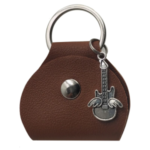 Miếng gảy đàn guitar túi lưu trữ móng Pick hộp lưu trữ móng Pick Pouch thực tế Pick container kết cấu da cho Picks