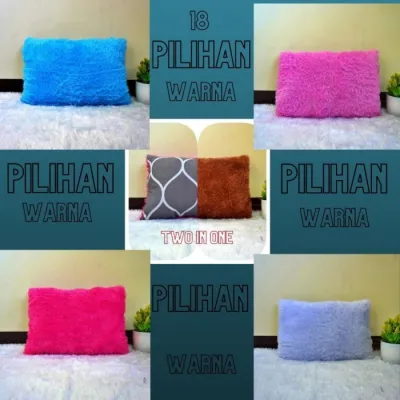 Bantal Sofa/Bantal Tidur Bulu Rasfur 2 Tampilan LP