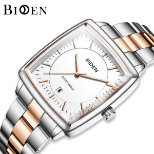 BIDEN Jam Tangan Pria Original Full Luminous Classic Kalender Tali Stainless Steel Jam Tangan Cowok