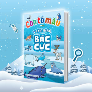 Sách Con Tô Màu Thám Hiểm Bắc Cực - Megabook