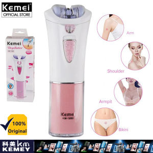 KEMEI km-290r Rechargeable Electric Lady Epilator Womens Hair Removal Electric Shaver For Women Epilator