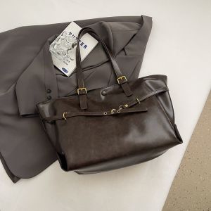 Casual Commuting Retro Large Capacity Bag for Women 2024 New Trendy Autumn and Winter Versatile Shoulder Bag Handheld Tote Bag