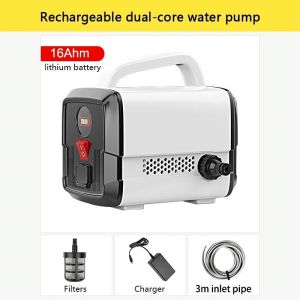 Rechargeable Water Pump Durable Battery Life Agricultural Irrigation Car Washing Spray Pesticide Household Irrigation Pump