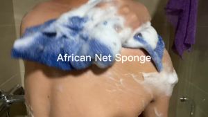 SPMKTBOZAI 4 Pack n Net Sponge n Exfoliating Net for Body Extra Long Stretchable n Wash Cloth Reaches Back Gentle Body Scrubber Daily shower for Exfoliating Quick Dry