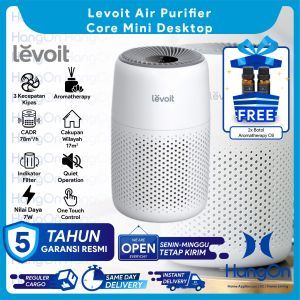 Levoit Core Mini Desktop Air Purifier with Fragrance Aroma Diffuser Pembersih Udara Kotor Ruangan Rumah Kantor