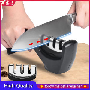 Free Gift Knife Sharpener 4 Stages In 1 Professional Whetstone Kitchen Sharpening Stone Diamond Fine Scissors Grinder Chef Honing Tool