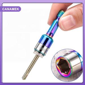【CANAMEK】 1 4Pcs Ratchet Socket Batch Adapter Tools Metal Sleeve Wrench 8mm Hexagonal Shank Impact Sockets Spanner Power Drills Converter