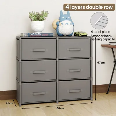 Bookshelf 2/3/4/5 Row Book Shelf Organizer Kid Toy Storage Rack DIY Multi Function Storage Rack