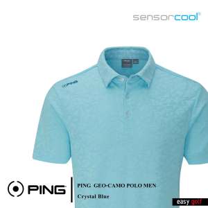 PING  GEO-CAMO JACQUARD  POLO  PING MENS POLO เสื้อกอล์ฟผู้ชาย  เสื้อกีฬากอล์ฟผู้ชาย  เสื้อกีฬาผู้ชาย