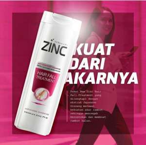 ZINC Duo Shampoo Anti Rontok & Kondisi Rambut Gelap - Paket Perawatan Rambut Jumbo 340 ml