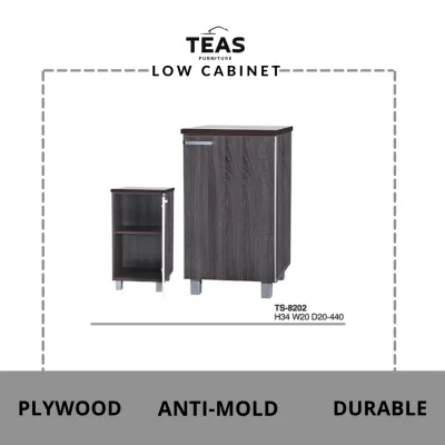 TEAS Plywood 50CM*50CM*85CM Dark Grey Depth Kitchen Cabinet/Water filter Machine Cabinet/Multipurpose Cabinet/Storage Cabinet/Plywood Cabinet/Cuckoo Cabinet/Coway CabinetKabinet Dapur/Kabinet Rendah/Kabinet Simpanan/厨房柜/下桌