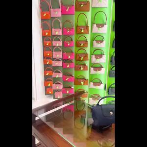 Ready Stock Original 100% Longchamp  sling bag  organizer bag 34175 2023 New  Ladies  Dumpling Bag Nylon Small Short Handle Handbag Phone Bag Tote bag Coin Purse㏇X0415
