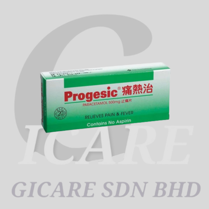 PROGRESIC PARACETAMOL 500MG 2X10TABLET | Lazada