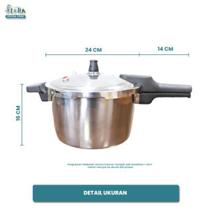 Sinda Panci Presto Stainless Steel 6Liter Panci Steamer Panci Kukusan