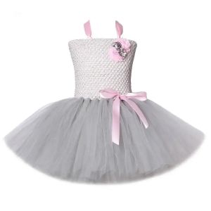 Grey Mouse Costumes Girls Tutu Dress Children Animal Costume Kids Halloween Dresses for Girls Baby Clothes for Birthday Party2026