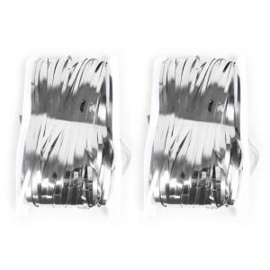 2Pcs Colorful Foil Fringes Curtain Backdrop 3.28x6.56ft Metallic Tinsel Curtain For Wedding Birthday Party Decoration