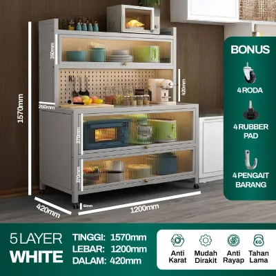 Rak Dapur Type L | Rak Piring Terbaru 2026| Lemari Dapur Minimalis Modern| Lemari Piring