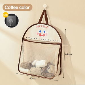 ถุงตาข่ายเก็บของเล่น ถุงตาข่ายเก็บของ ถุงเก็บของแขวนผนัง ระบายอากาศ กันความชื้น สําหรับใส่ผัก ผลไม้ ใช้ในครัวเรือน พร้อมส่ง