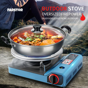 Butane Stove Portable Butane Stove Ignition Gas Stove Cassette Furnace With Carrying Case Cooking For Camping