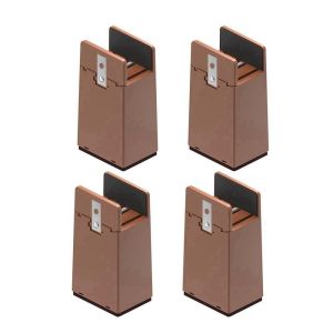 SKYJS Durable 4Pcs Anti-Slip Mute Moisture-proof Wear-resistant Furniture Risers Table Leg Pad With Screw Clamp Chair Feet Riser