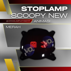 Lampu Stop Belakang Scoopy New Animasi Running Otomatis 17 Mode Dengan Sein Kuning
