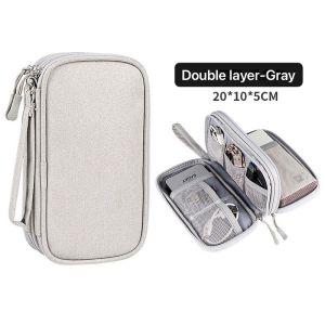 BB094 Large Capacity Digital Pouch Charger Cable Datas Storage Organizer Bag Travel Portable Cable Bag
