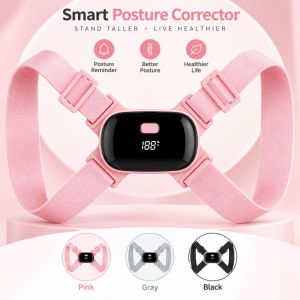 NALANILI Pin 400mAh Đai chỉnh tư thế Có thể sạc lại. 8 Hình Nẹp hỗ trợ lưng Thoải mái Vải thoáng khí Đai hỗ trợ cột sống Thể thao