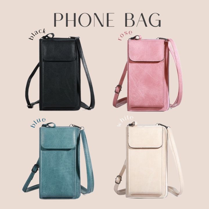Dry Grass Color Block Flap Crossbody Phone Wallet Bag main image 1