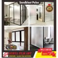 Stiker Kaca Film Kantor Gedung Rumah Polos Buram Tiidak Tembus Pandang Sandblast Buram Polos. 