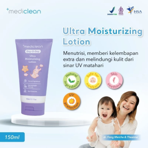 Mediclean Day 2 Day Ultra Moisturizing Lotion - Lotion Melembapkan Melembutkan Kulit Bayi Anak 150 ml