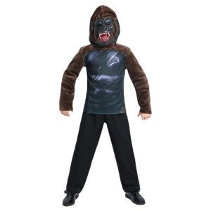 Fastshipment King Kong Costume Chimpanzee Mask Top Halloween Costume for Kids Demon Gorilla Ferocious King Kong Cosplay Carnival Disguise