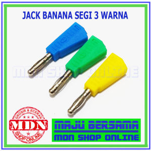 Jack Banana Segi Hijau-Biru-Kuning jual per 5 pcs