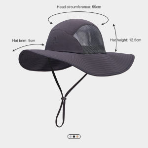 Camel Crown Outdoor Sunscreen Fisherman Hat Breathable Big Brim Cover Face Sunshade Cowboy Hat