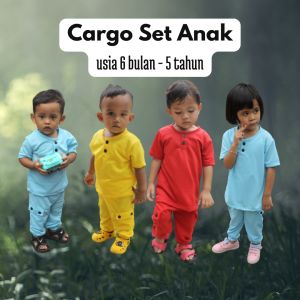 CARGO SET | setelan panjang anak laki laki dan perempuan