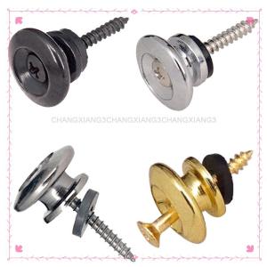 【CHANGXIANG3】 2 cái/cặp dây đeo đàn guitar ổ khóa chrome vành đai khóa nút khóa phụ kiện guitar