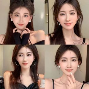 Simple and Versatile Imitation Pearl Earring Female 2025 New Clip Cool Temperament Earrings