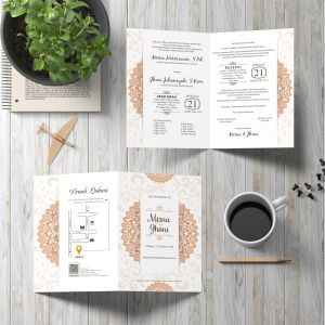 (100 pcs) UNDANGAN PERNIKAHAN UNIK PERKAWINAN WALIMATUL URSY KHITANAN SUNATAN