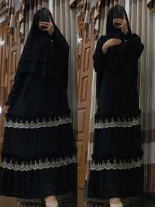 Gamis Syari Cerutty l Variasi Kriwil Renda dewasa * model Rk dewasa
